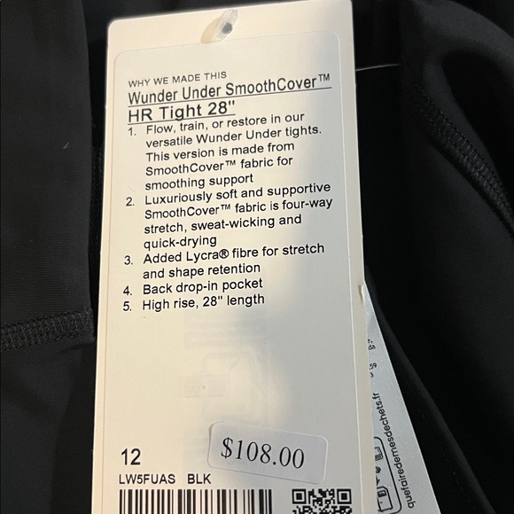 Lululemon Wunder Under SmoothCover HR Leggings 28” Black 6,8,10,12 & 14 NWT - Picture 8 of 14
